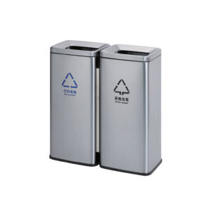 ถังขยะทรงเหลี่ยมคู่ แยกประเภท ถังขยะ-ORB-081-A02-03