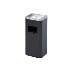 ถังขยะทรงเหลี่ยม พร้อมที่เขี่ยบุหรี่ ถังขยะทรงเหลี่ยม-ORB-081-76B-BL
