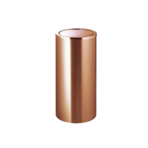 ถังขยะสแตนเลสทรงกลม ฝาสวิง สีโรสโกลด์ ถังขยะฝาสวิง-ORB-081-186-RG