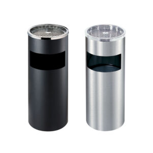 ถังขยะสแตนเลสทรงกลม พร้อมที่เขี่ยบุหรี่ ถังขยะพร้อมที่เขี่ยบุหรี่-ORB-081-85-XX