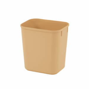ถังขยะพลาสติก ทรงสี่เหลี่ยม 14 ลิตร สีเบจ