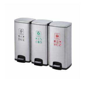 ถังขยะเท้าเหยียบ (Soft Close) 3 ช่อง 90 ลิตร ถังขยะเท้าเหยียบ-STB-078-H5-90L