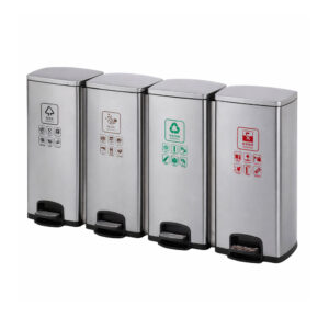 ถังขยะเท้าเหยียบ (Soft Close) 4 ช่อง 120 ลิตร ถังขยะเท้าเหยียบ-STB-078-H6-120L