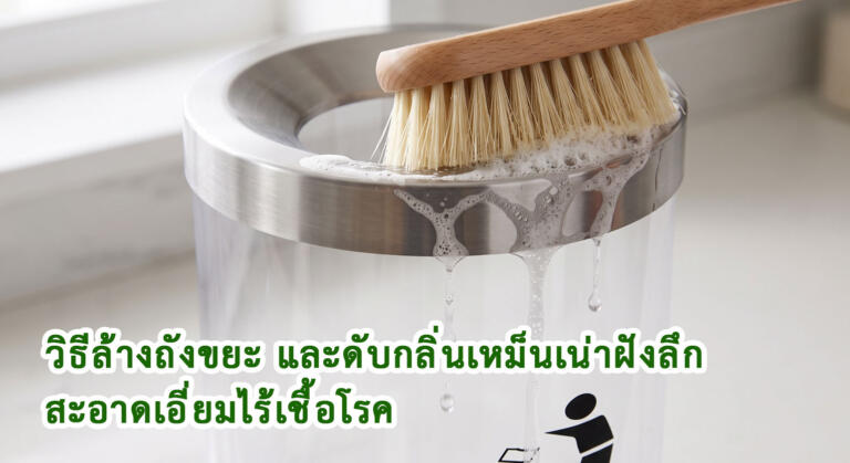 วิธีล้างถังขยะ และดับกลิ่นเหม็นเน่าฝังลึก สะอาดเอี่ยมไร้เชื้อโรค
