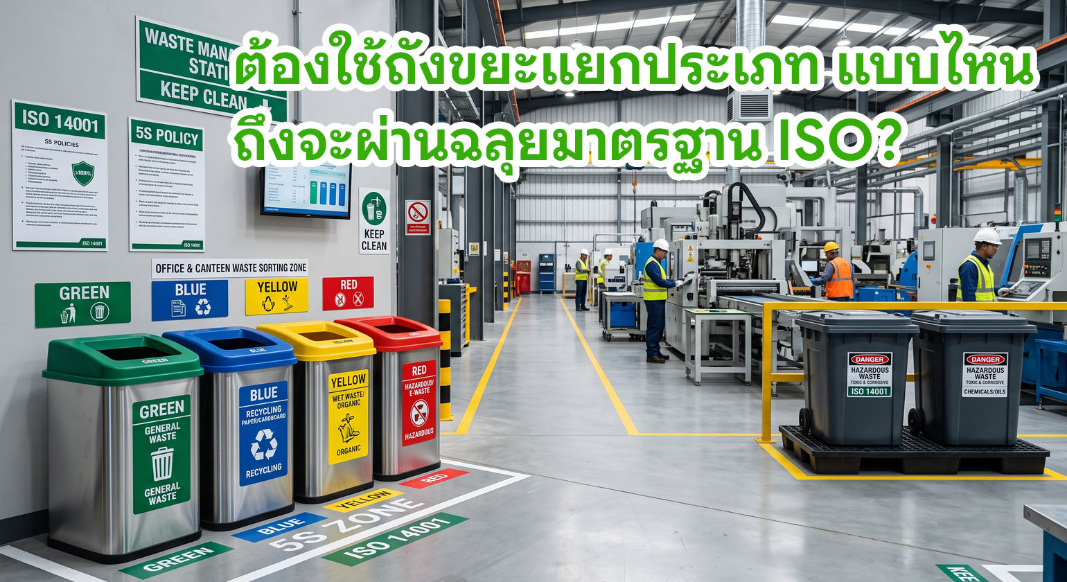 ข้อบังคับกฎหมาย: โรงงานอุตสาหกรรมและนิคมฯ ต้องใช้ ถังขยะแยกประเภท แบบไหน ถึงจะผ่านฉลุยมาตรฐาน ISO?
