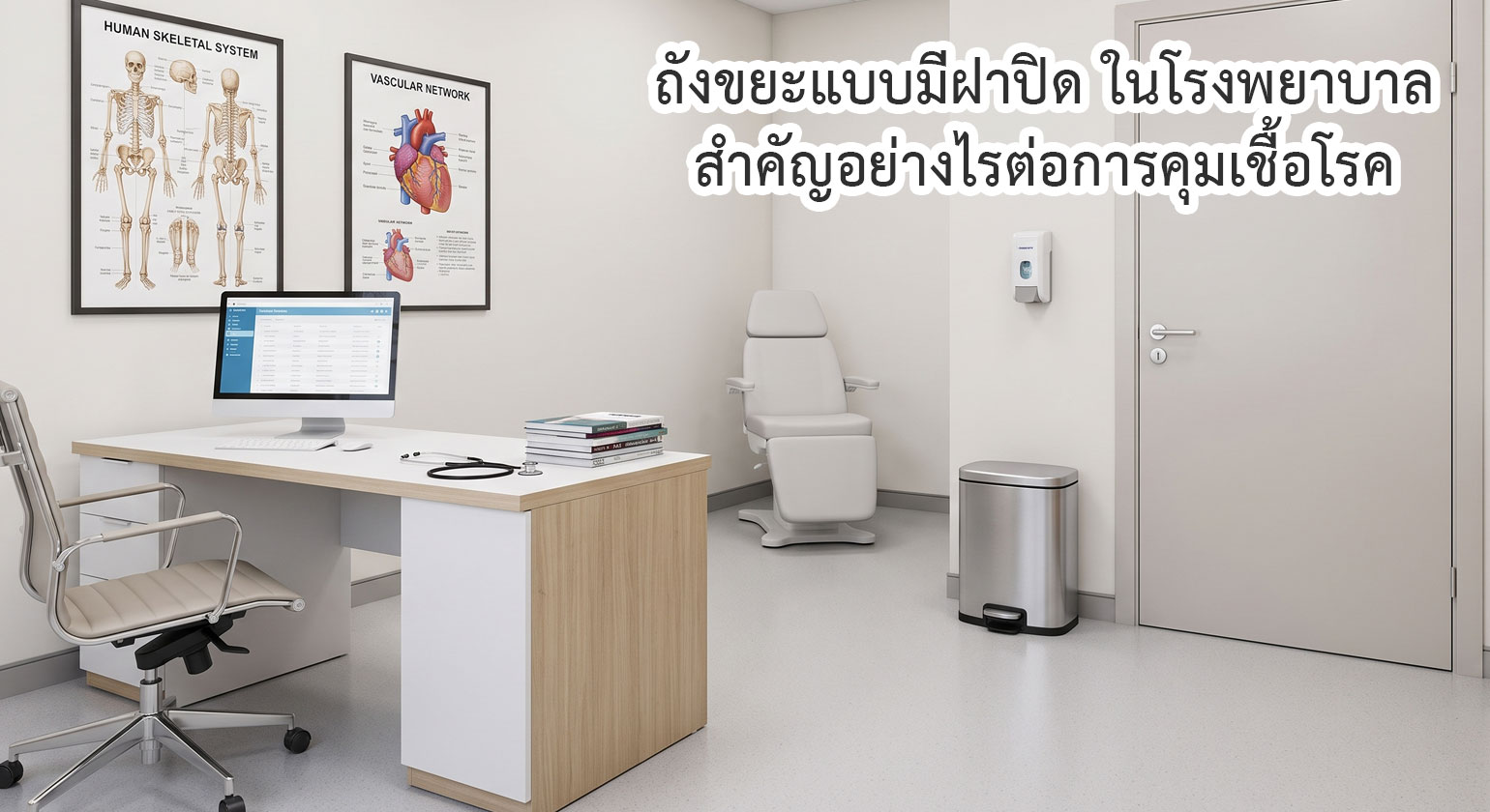 ถังขยะแบบมีฝาปิด ในโรงพยาบาล สำคัญอย่างไรต่อการคุมเชื้อโรค