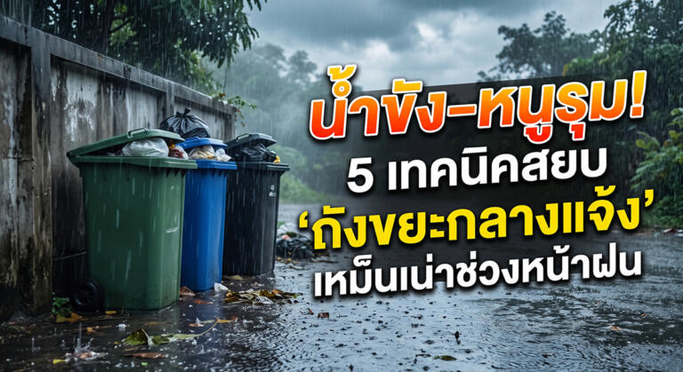 5 เทคนิคหยุดปัญหาน้ำขังและกลิ่นเหม็นเน่าช่วงหน้าฝน